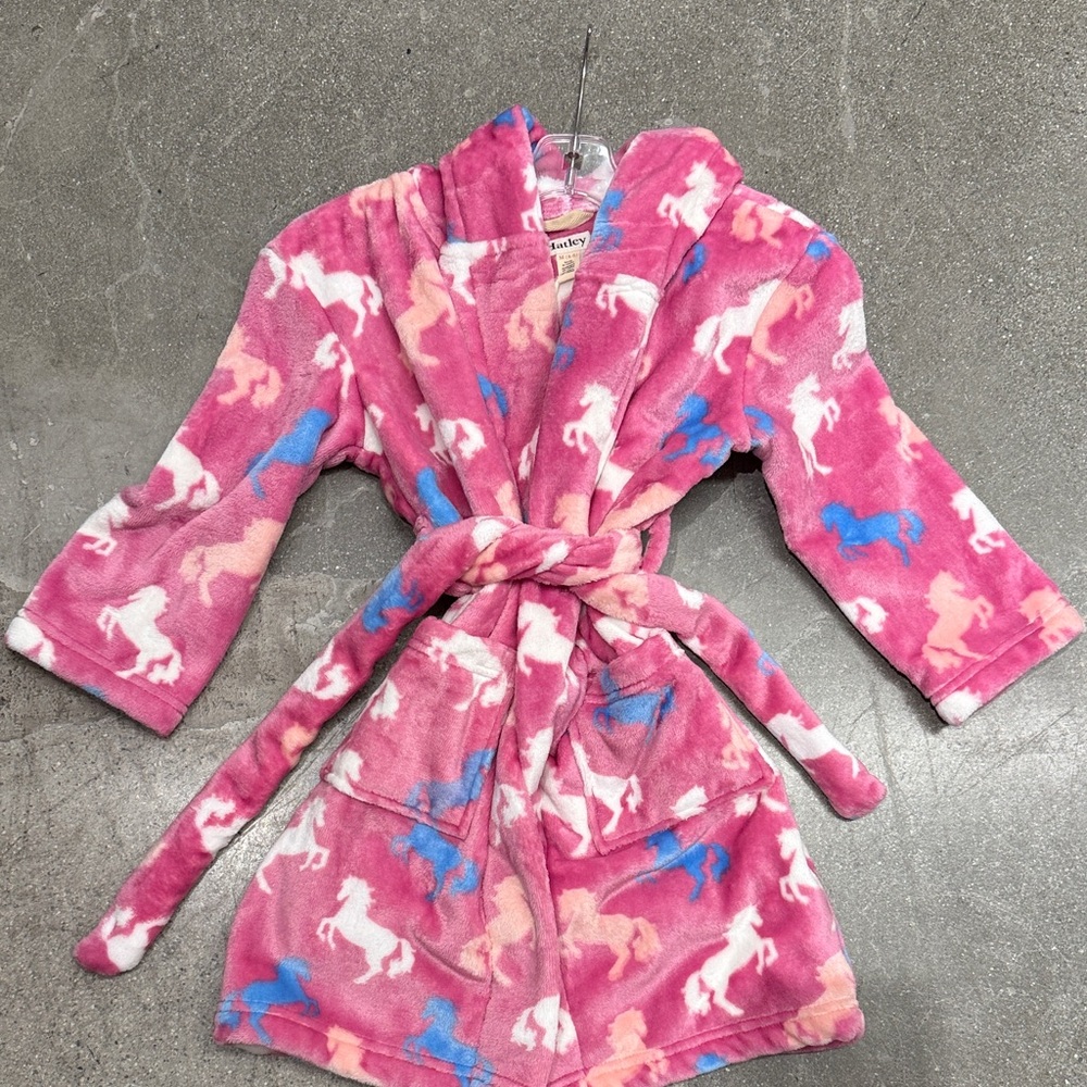 Hatley Pink Unicorn Kids Robe